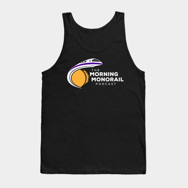 Morning Monorail Logo (White Text) Tank Top by MorningMonorail